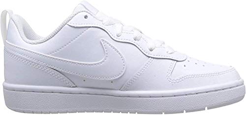 Nike Court Borough Low 2, Sneaker Boys, Blanco White White White 100, 39 EU