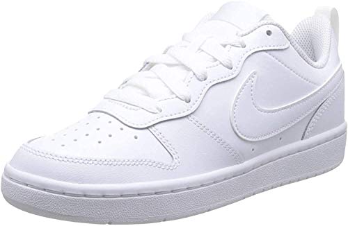 Nike Court Borough Low 2, Sneaker Boys, Blanco White White White 100, 39 EU