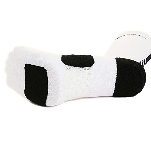 Nike – Elite – Basketball Crew – Calcetines – Mixta, Hombre, color blanco / negro, tamaño XL