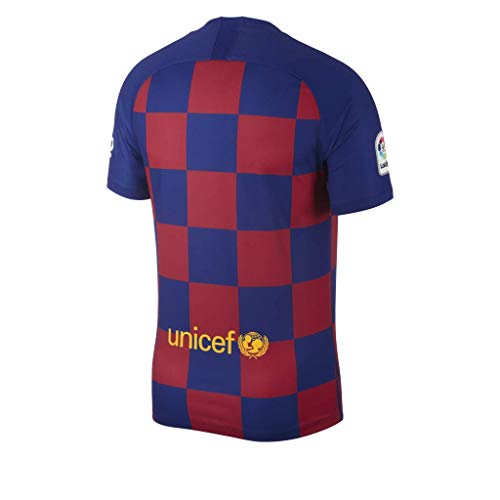 NIKE FCB Y Nk BRT Stad JSY SS Hm Camiseta, Unisex niños, Deep Royal Blue/Varsity Maize, M