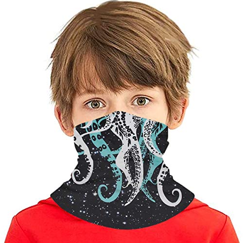 Niños Cara Protector Toalla Pulpo Pies Galaxy Sky 3d Impreso Sunproof Transpirable Cuello Bufanda Para Al Aire Libre O Uso Diario