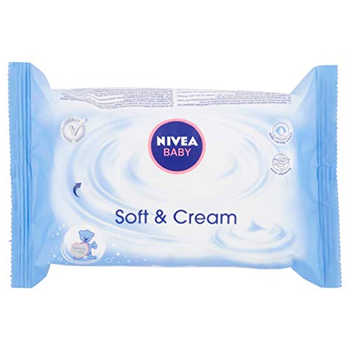 Nivea Baby Soft & Cream Wet Wipes Chusteczki z balsamem dla niemowląt 63szt