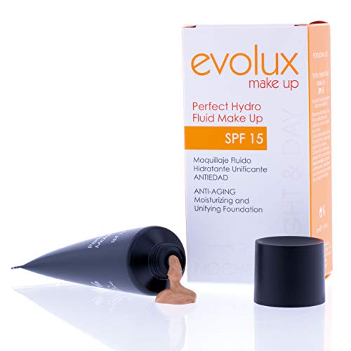 NOCHE Y DÍA EVOLUX BY NIGHT AND DAY Maquillaje Fluido Hidratante Unificador, 35 ml, Pack de 1