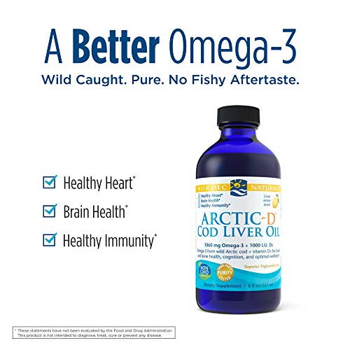 Nordic Naturals - Arctic-D Cod Liver Oil, 8 FL oz Liquid