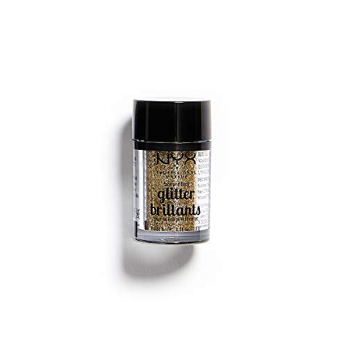 NYX Professional Makeup - Kit de Glitter Effects con Primer y Glitter para Rostro y Cuerpo - Tonos Dorado y Plateado