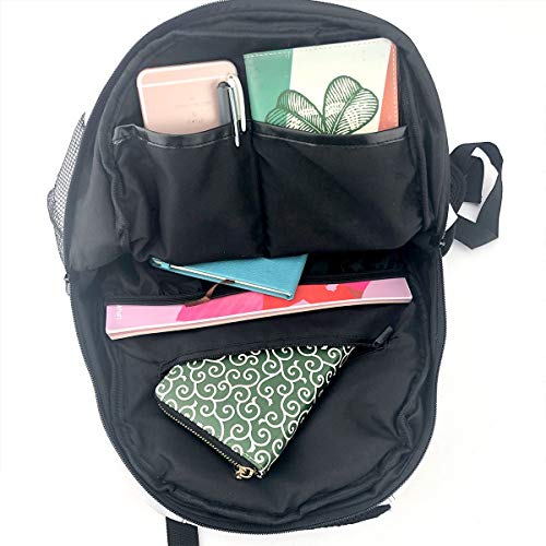 OMQFEW Mochilas Portatil 14 Pulgadas, Resistente al Agua Casual Mochila, Multifuncional Mochila De Gran Capacidad para Hombre Mujer Escolar Trabajo Viajes Folk Floral húngaro