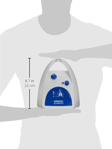 OMRON A3 Complete Inhalador 3 en 1: trata las vías respiratorias altas, medias y bajas, adecuado para resfriados, infecciones, alergias y asma