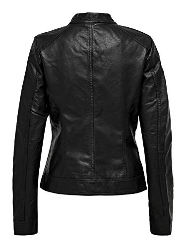 Only Bandit PU Biker Chaqueta, Negro (Black C N 010), 36 (S) para Mujer