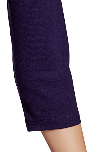 oodji Ultra Mujer Vestido de Punto con Estampado, Morado, ES 40 / M