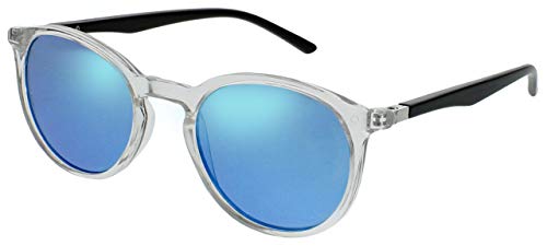 Opulize Met Paquete Doble Gafas De Lectura Con Lectores De Sol Grande Redondo Claro Negro Hombres Mujeres Bisagras Resorte RS60-C +2,00