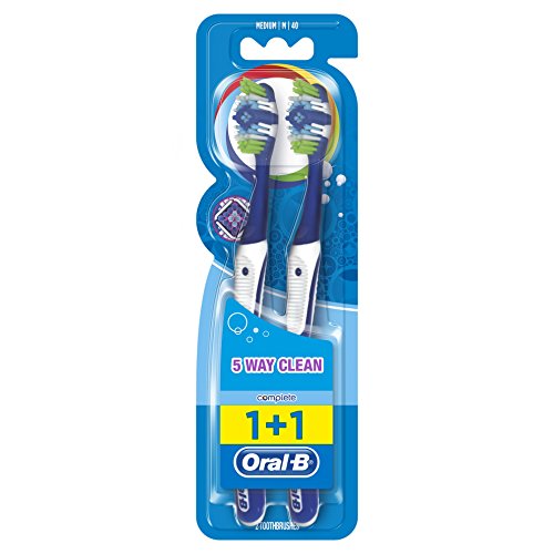 Oral-B Complete 5 Way Clean Cepillo De Dientes Manual Medio - 2 Unidades