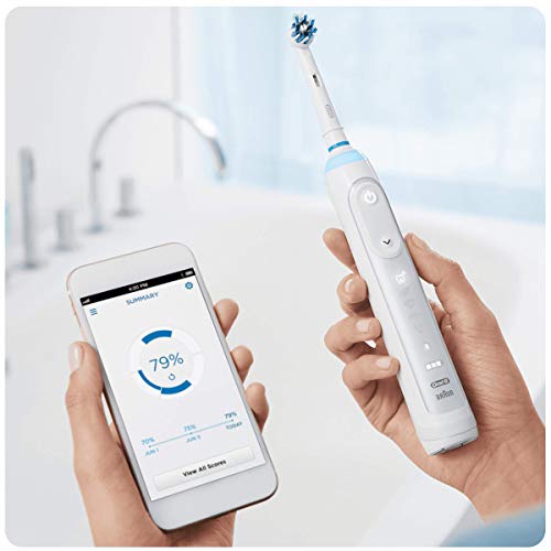 Oral-B Genius 9000N Cepillo de Dientes Eléctrico Tecnología Braun, Blanco