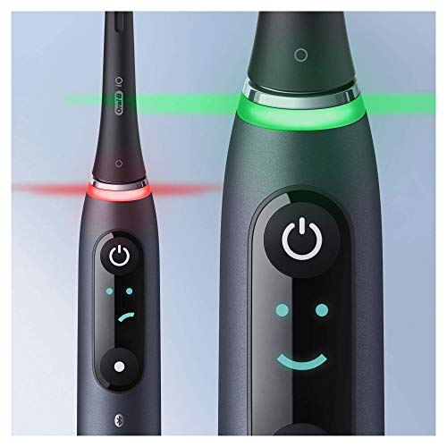 Oral-B iO 9n Cepillo Eléctrico Recargable Con Tecnología De Braun, 1 Mango Negro Con Diseño De Alta Gama Y Tecnología Magnética, Pantalla En Color, 1 Cabezal De Recambio, 1 Estuche De Viaje De Carga