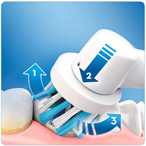 Oral-B PRO 600 CrossAction - Cepillo de dientes eléctrico recargable, con Tecnología Braun