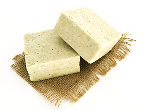 Orgánico natural vegano tradicional hecho a mano antiguo arcilla barra de jabón - Peeling mineral, trata el acné y la piel grasa - Ningunos productos químicos, jabones puros naturales!