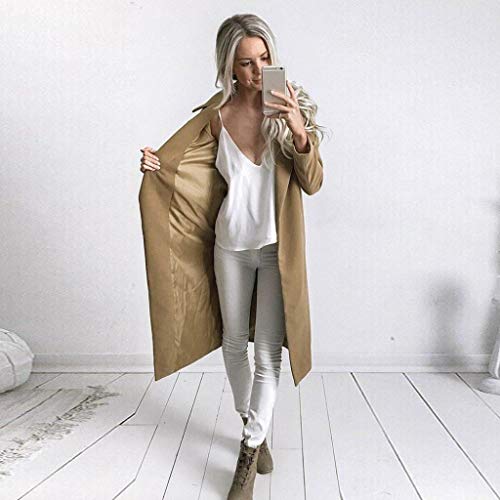 Overdose Invierno Mejor Venta Mujeres CáLido Abrigo Largo Solapa Moda SeñOra Modelo Parka Jacket Cardigan Overcoat Outwear