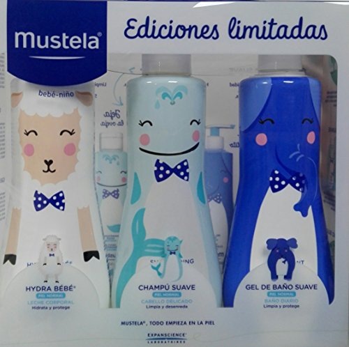 PACK MUSTELA EDICION LIMITADA (HYDRA BEBE 500ML+CHAMPU 500ML+GEL500ML)