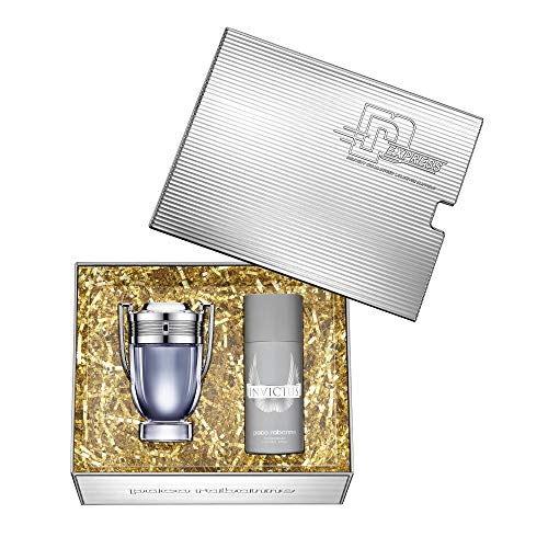 Paco Rabanne Invictus Eau de Toilette 100 ml + Desodorante Spray 150 ml, 0.25 g