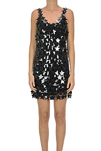 Paco Rabanne Stars Paillettes Embellished Dress Woman Black 36 FR