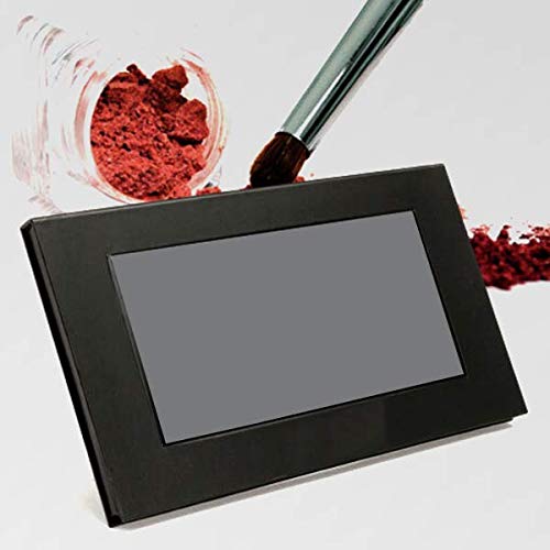 Paleta de sombras de ojos vacías magnéticas, tamaño grande 9.84 x 5.59 pulgadas, color negro, paleta de sombras de ojos