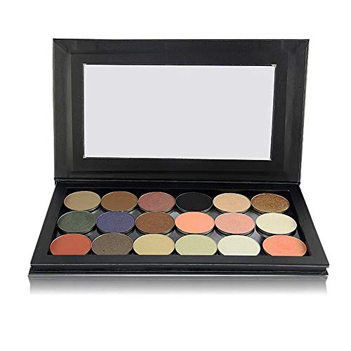 Paleta de sombras de ojos vacías magnéticas, tamaño grande 9.84 x 5.59 pulgadas, color negro, paleta de sombras de ojos