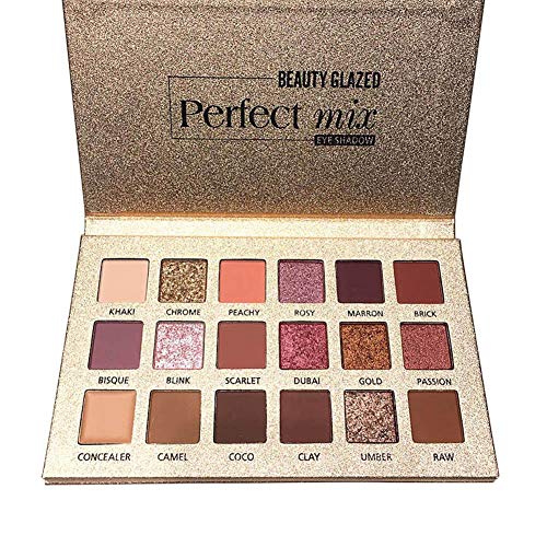 Paleta Profesional De Sombra 18 Colores Sombra De Ojos Powder Make Up Waterproof