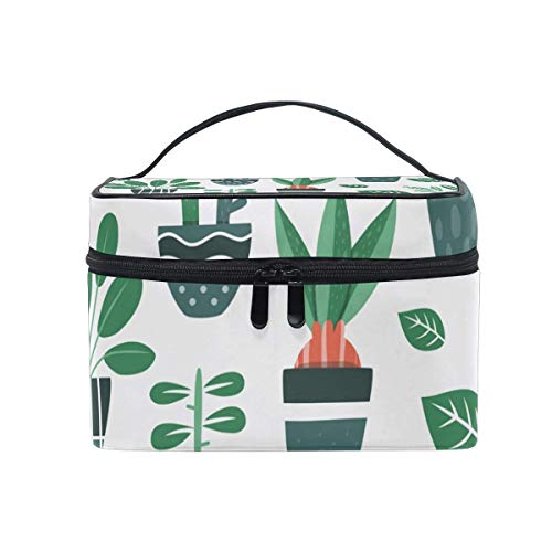 Patrón de Cactus Bolsa de cosméticos Artículos de tocador Estuche de Maquillaje de Viaje Bolsa con asa Organizador multifunción para Mujeres-S5