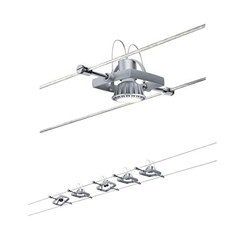 Paulmann WireSystem Set Mac II - Lámpara de techo, cromo mate, bombillas no incluidas