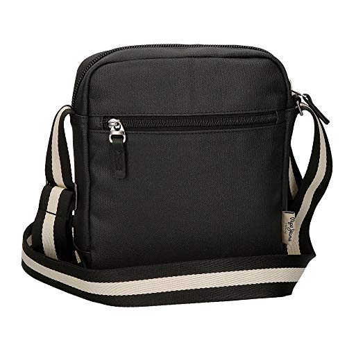 Pepe Jeans, Bandolera Mediana, 22 cm, 2.51 Litros, Negro