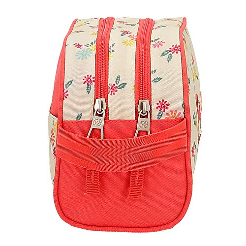 Pepe Jeans Joseline - Neceser con Doble Compartimento, Multicolor, 26 cm