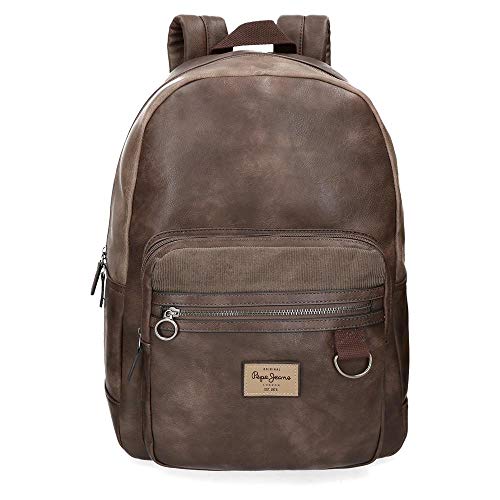 Pepe Jeans (Pepeb) Miller Mochila, 15.6", Marrón