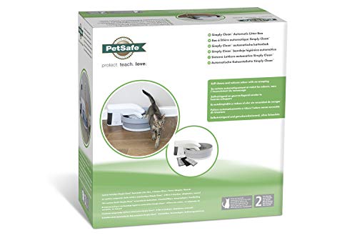 Petsafe  Arenero con Autolimpieza Simply Clean De Petsafe - Arenero Automático para Gatos - Funciona con Arena Aglomerante para Gatos