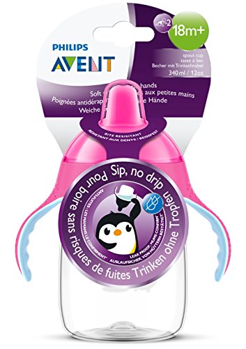 Philips Avent Magic - Taza antigoteo de 340 ml, color rosa (SCF755/07)