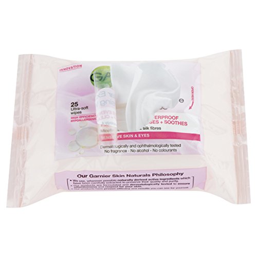 Piel Garnier Naturals micelar, extremadamente suave, toallitas de limpieza 25