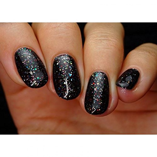 PINK Gellac color 177 Negro Glitterize Black esmalte pintauñas 15ml gel permanente 14 días