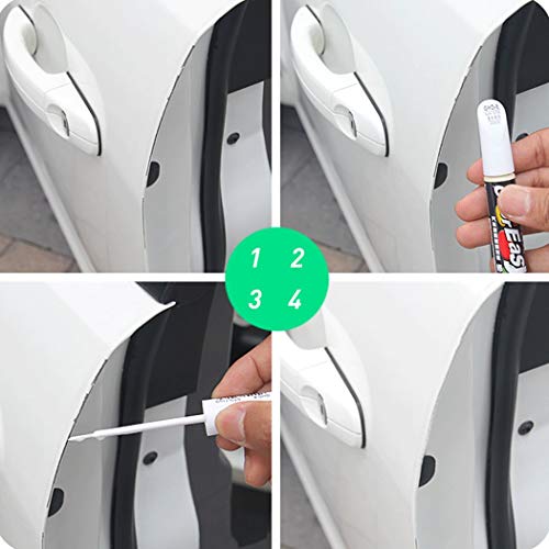 Pluma de retoque del Coche,Fanport 3pc Rotulador de retoque con Pincel para la Pintura del Coche Auto Rascandose Reparador Pintura para Retoques Boligrafo