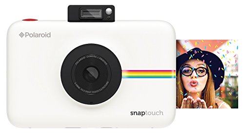 Polaroid Snap Touch - Cámara digital con impresión instantánea y pantalla LCD con tecnología Zero Zink, blanco