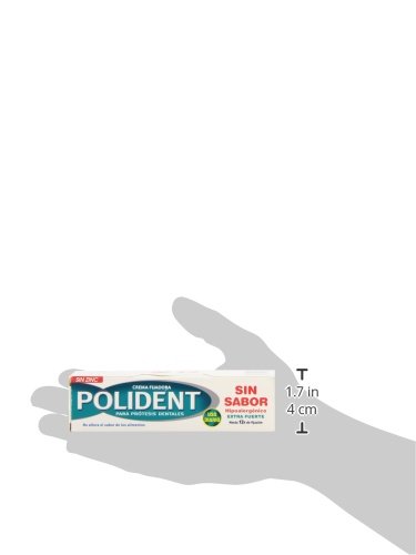 Polident - Crema fijadora para prótesis dentales - Sin sabor - Tubo de 40 ml - [paquete de 6]