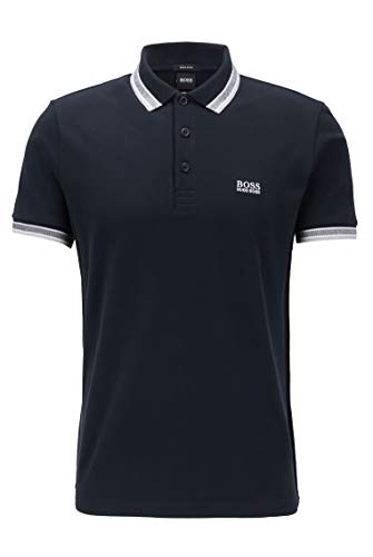 Polo Paddy de Boss Green, de manga corta, para hombre Negro negro X-Large