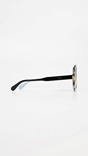 Prada 0PR 16US Gafas de Sol, Black Azure/Spotted Brown, 54 para Mujer