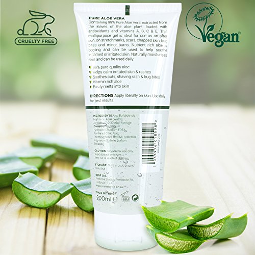 PraNaturals Aloe Vera Pura Gel (paquete de 3)