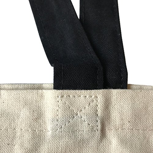 PREMYO Bolsa de la Compra Reutilizable Tela Bolso Tote Shopping para Mujer Asas Largas Impresión Drama Queen Práctico Cómodo Robusto Algodón Natural