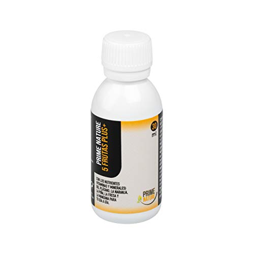 PRIMENATURE 5 Frutas Plus. Vitaminas para las defensas y el sistema inmune en un solo vial líquido diario. Vitamina C, D3, grupo B, K2. 15 x30ml