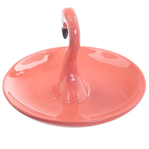 Puckator - Soporte para flamencos con platillo, color rosa