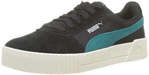 PUMA Carina Lux SD Zapatillas Mujer, Negro (Puma Black-Teal Green 01), 37 EU