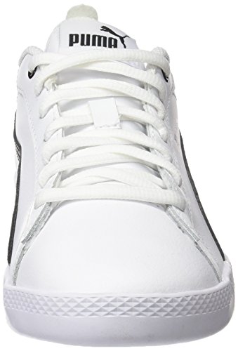 PUMA Smash WNS V2 L, Zapatillas para Mujer, Blanco White Black, 39 EU