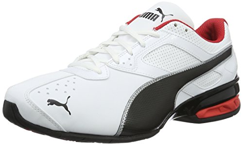 PUMA Tazon 6 FM, Zapatillas para Correr de Carretera para Hombre, Blanco White Black Silver, 42.5 EU