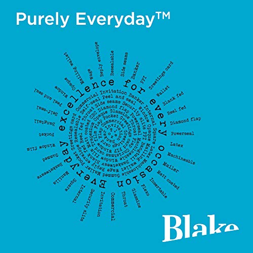 Purely Everyday - Sobre DL (500 unidades, 110 x 220 mm, 100 g/m², cierre autoadhesivo), color blanco