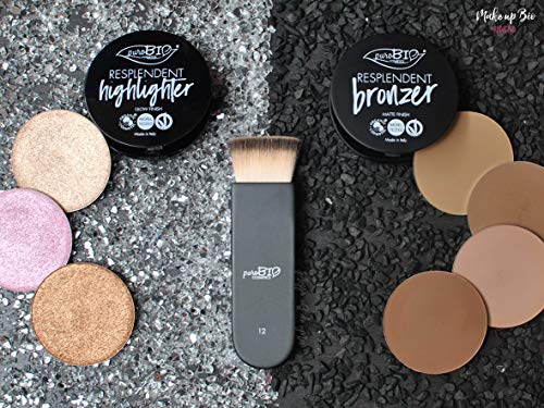 PUROBIO COSMETICS - Bronzer Resplendent Matt 05 - Marrón Cálido - Polvo compacto para una tez radiante y bronceada - Ligero y aterciopelado - Vegano - Níquel probado - Orgánico - 9 gr