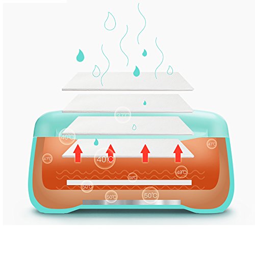 QFFL Baby Wipes Calefactor/Caja de Calentamiento/Máquina de Toalla húmeda / 24 Horas Temperatura Constante de 40 Grados Bomba de Mano